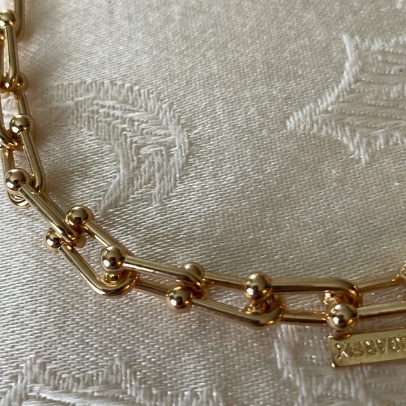 New on Cards Sugarfix Baublebar Pierced Earrings & Chain Link Necklace - Picture 5 of 6